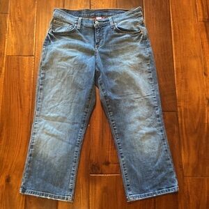 Womens Lucky Brand West Easy Rider Crop Jeans Size 8/29” w/ 22” Length [Exc]